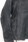 BORIS BIDJAN SABERI Double Zip Horseskin Top SS22 J4 FMM20020 Ink Grey